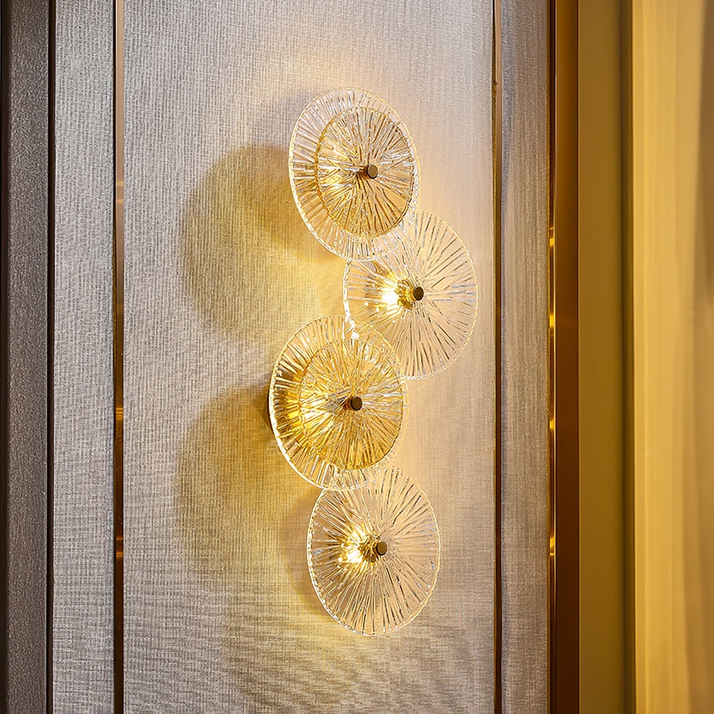 Aplique de pared en forma de loto