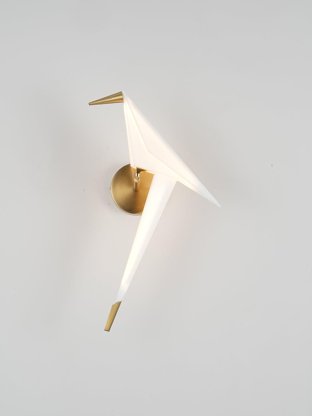 Lampe murale en forme d'oiseau