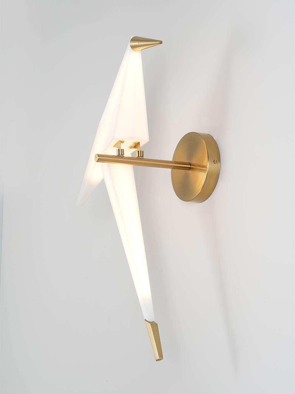 Lampe murale en forme d'oiseau