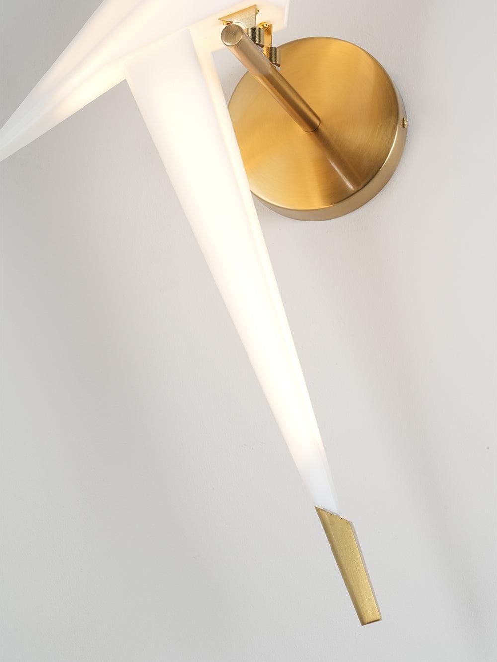 Lampe murale en forme d'oiseau