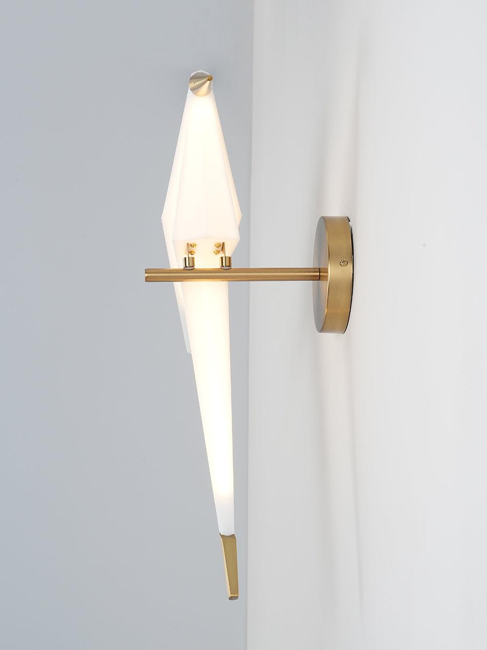 Lampe murale en forme d'oiseau
