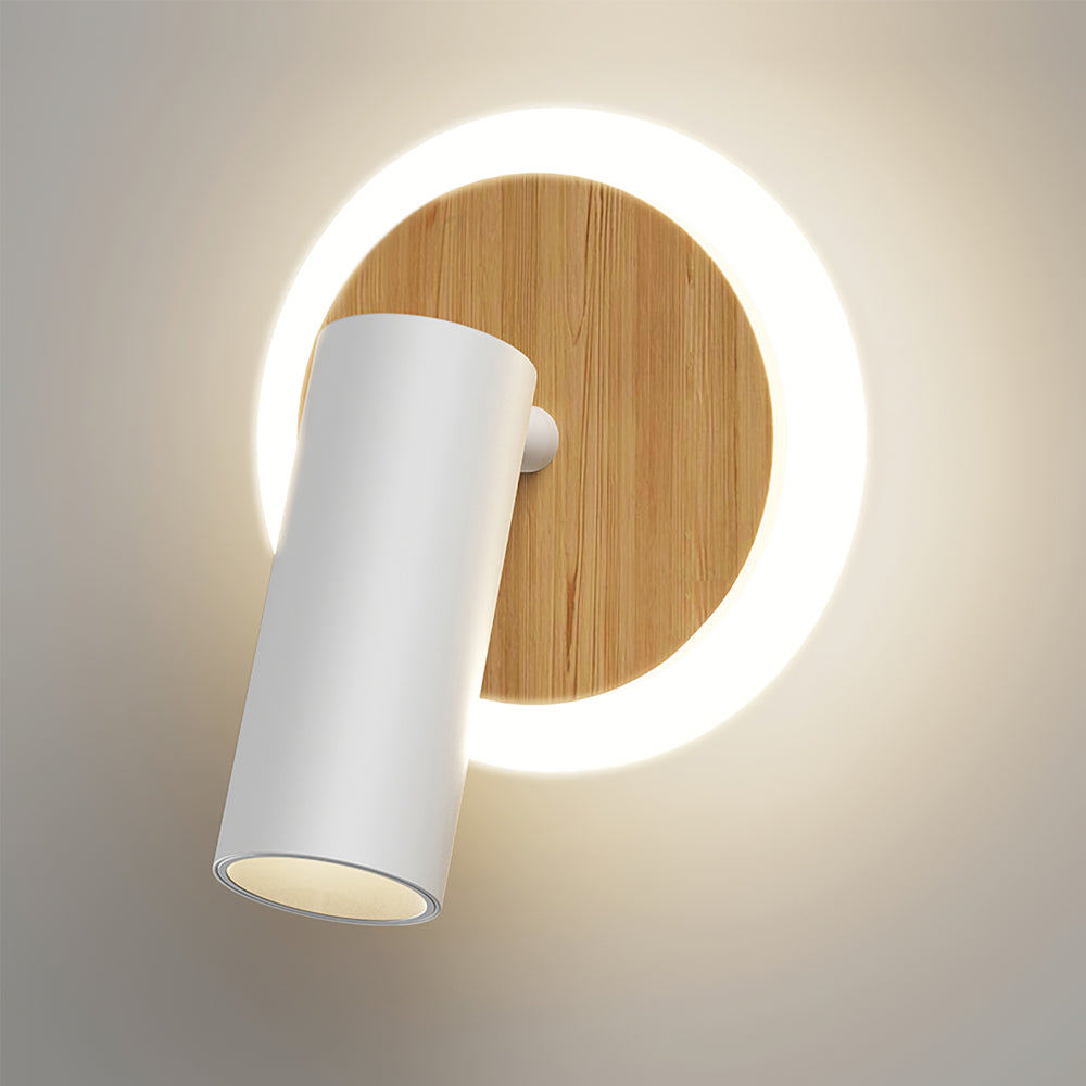 Lámpara de pared con foco regulable