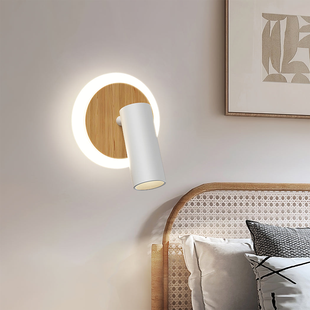 Lámpara de pared con foco regulable