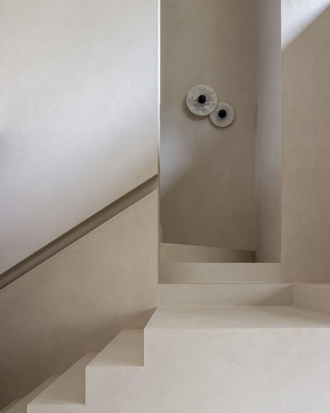 Round Marble Wall Light