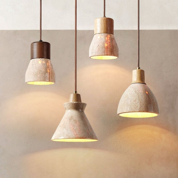 Lámpara colgante vintage Wabi-Sabi