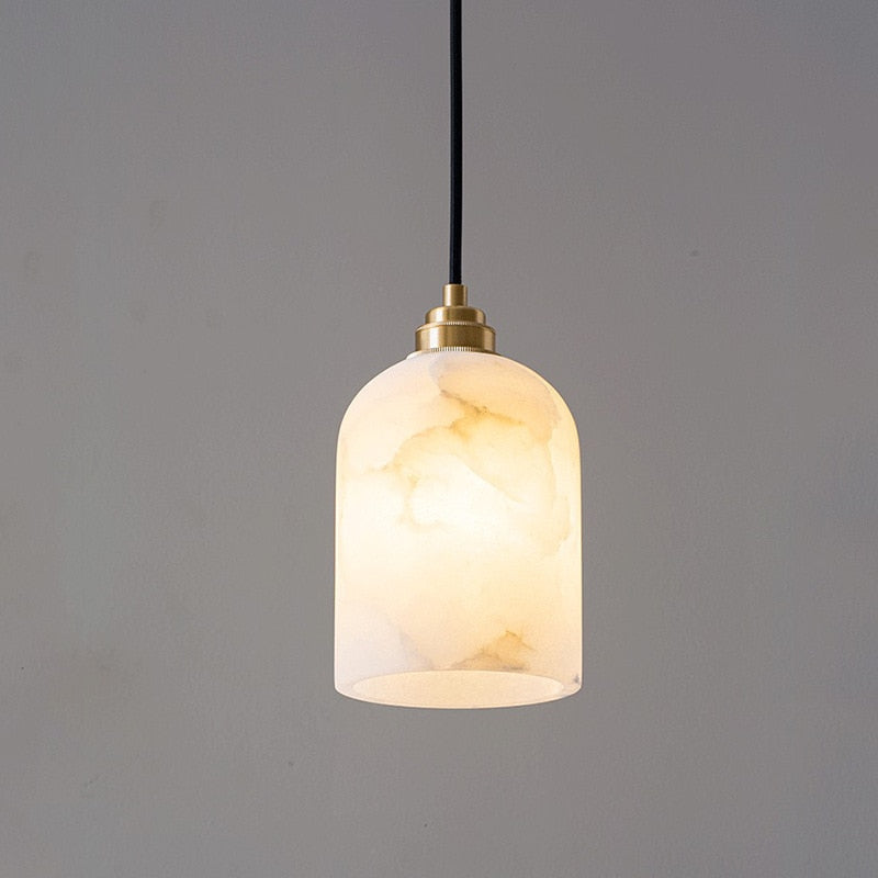 Wabi-Sabi marmor taklampa sovrum