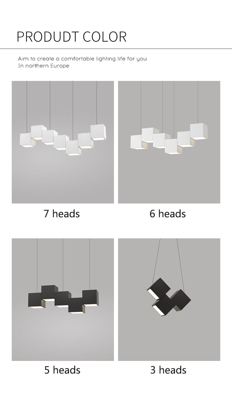 Scandinavisch Moderne Kubische Hanger Led Verlichting