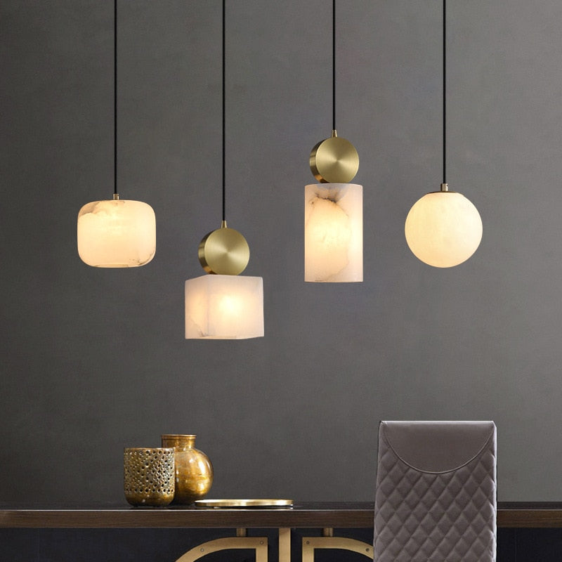Wabi-Sabi marmor taklampa