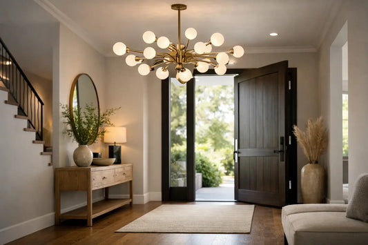 Statement Lighting for an Entryway That Welcomes