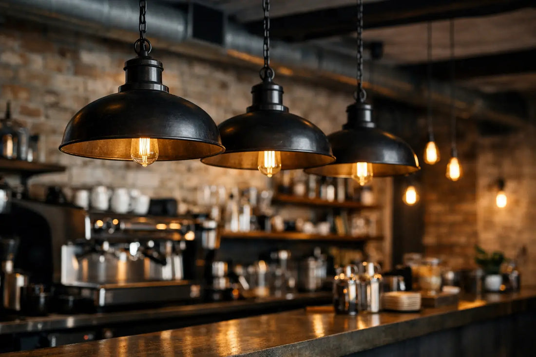 Industrial Lighting for Coffee Shop Design