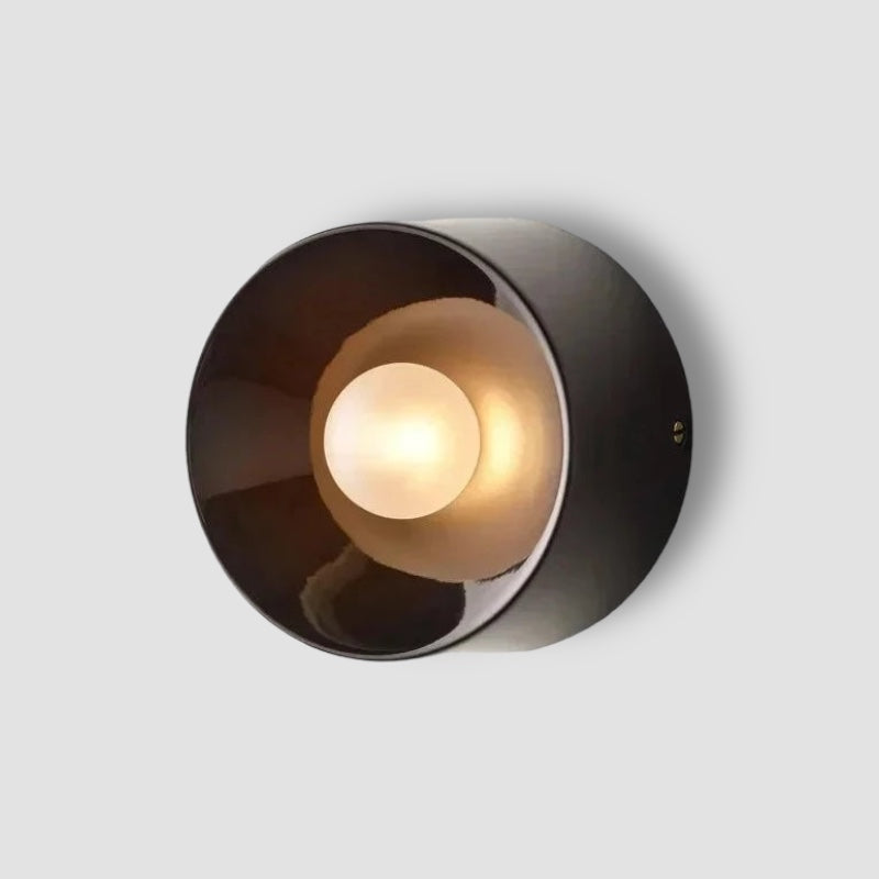 Bahaus black wall lamp