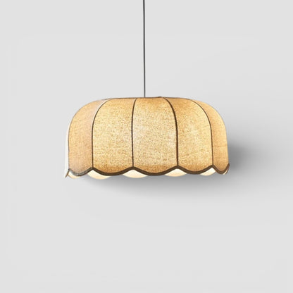 Japanese fabric pendant light for bedroom