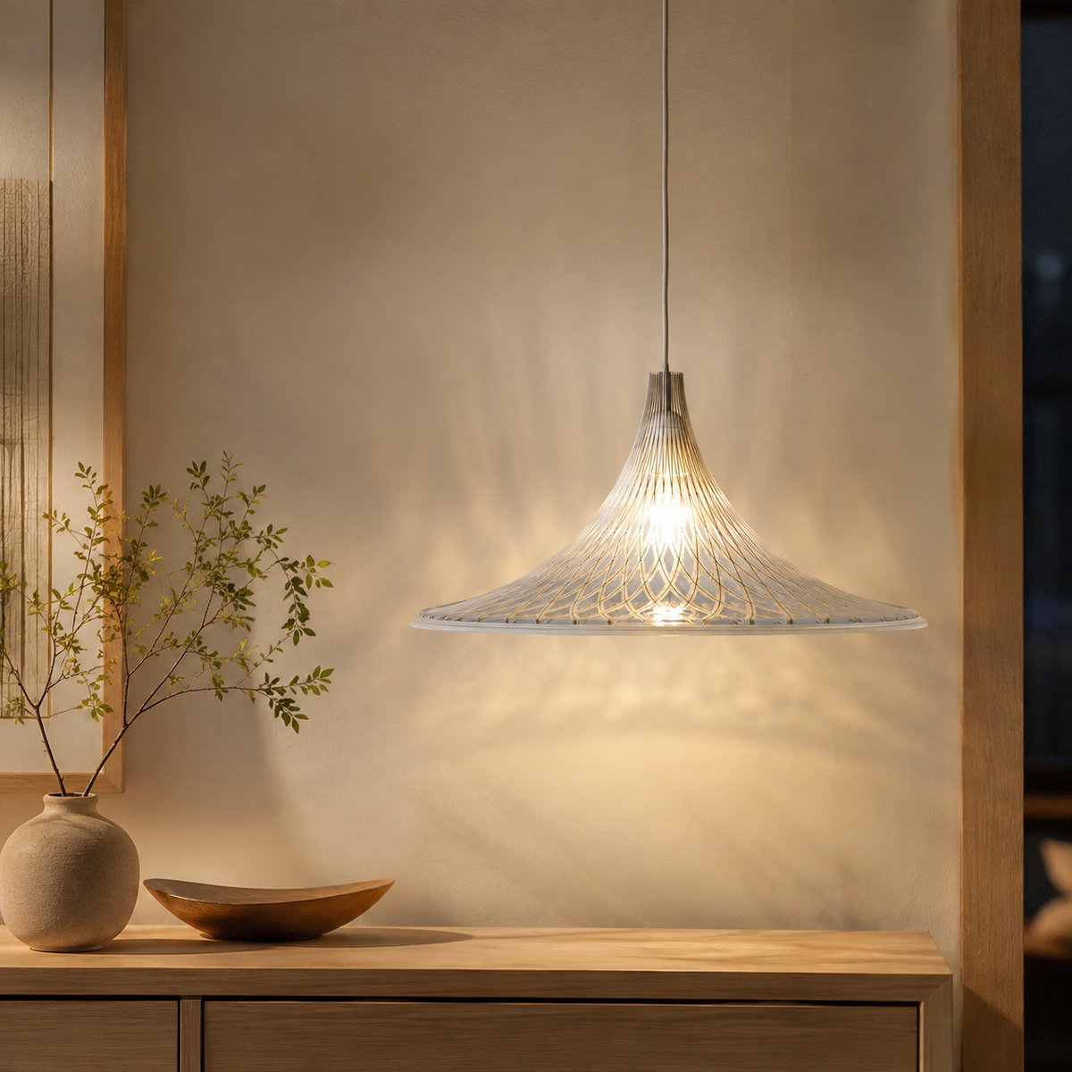 French mid-century pendant light