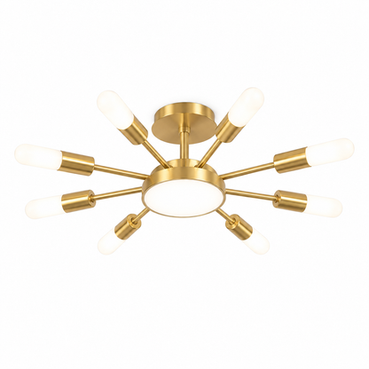 Brass chandelier