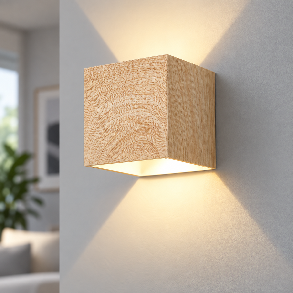 Light wood 10 cm cube variant