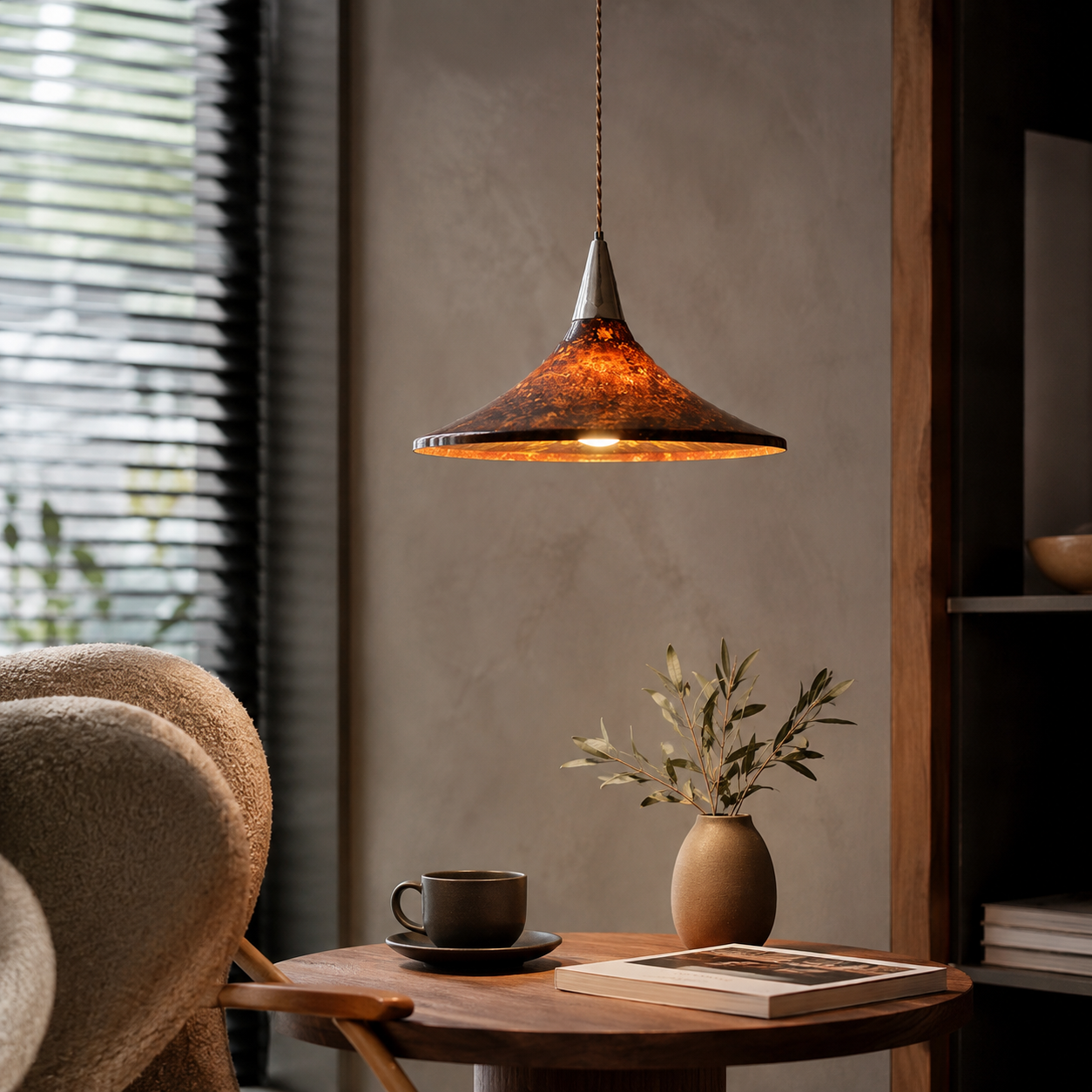 French mid-century pendant light