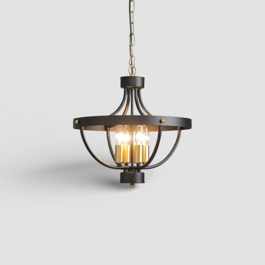 Modern farmhouse geometric pendant cage