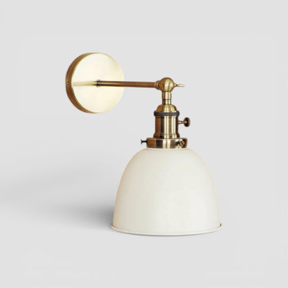 Brass retro wall light