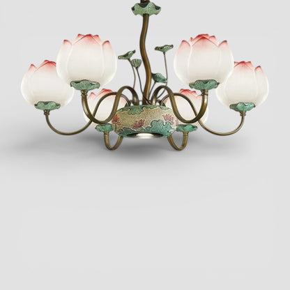 Lampadario a LED a forma di fiore di loto