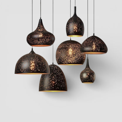 Arabischer Retro-Kronleuchter in Schwarz