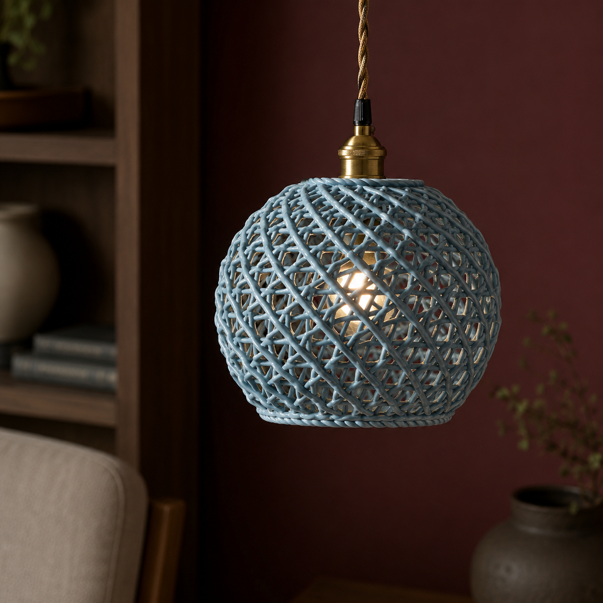 LUXELY japanese-inspired ceramic pendant light