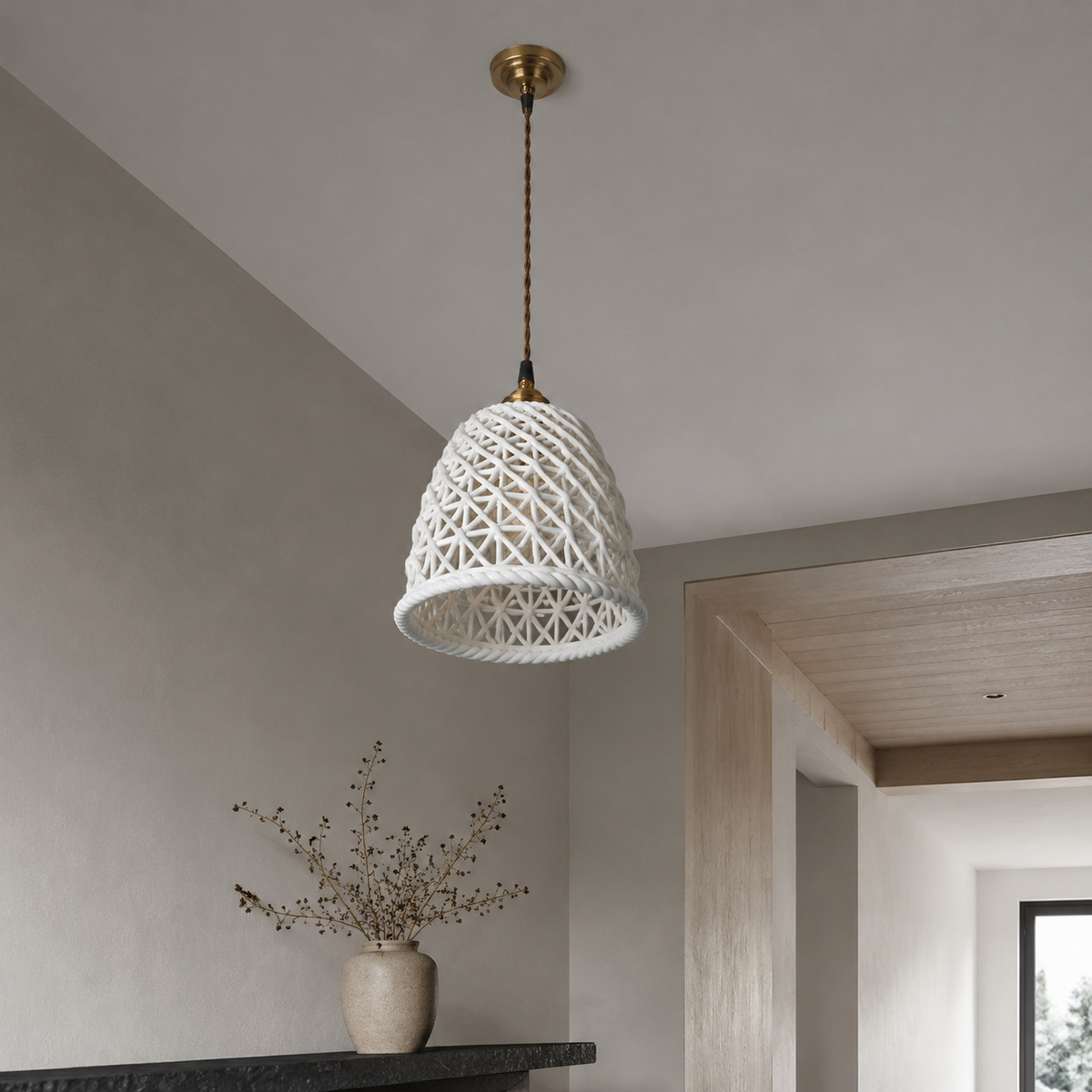 LUXELY japanese-inspired ceramic pendant light