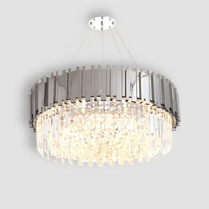 Silver Crystal Chandelier