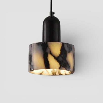 Luxury alabaster marble small pendant light