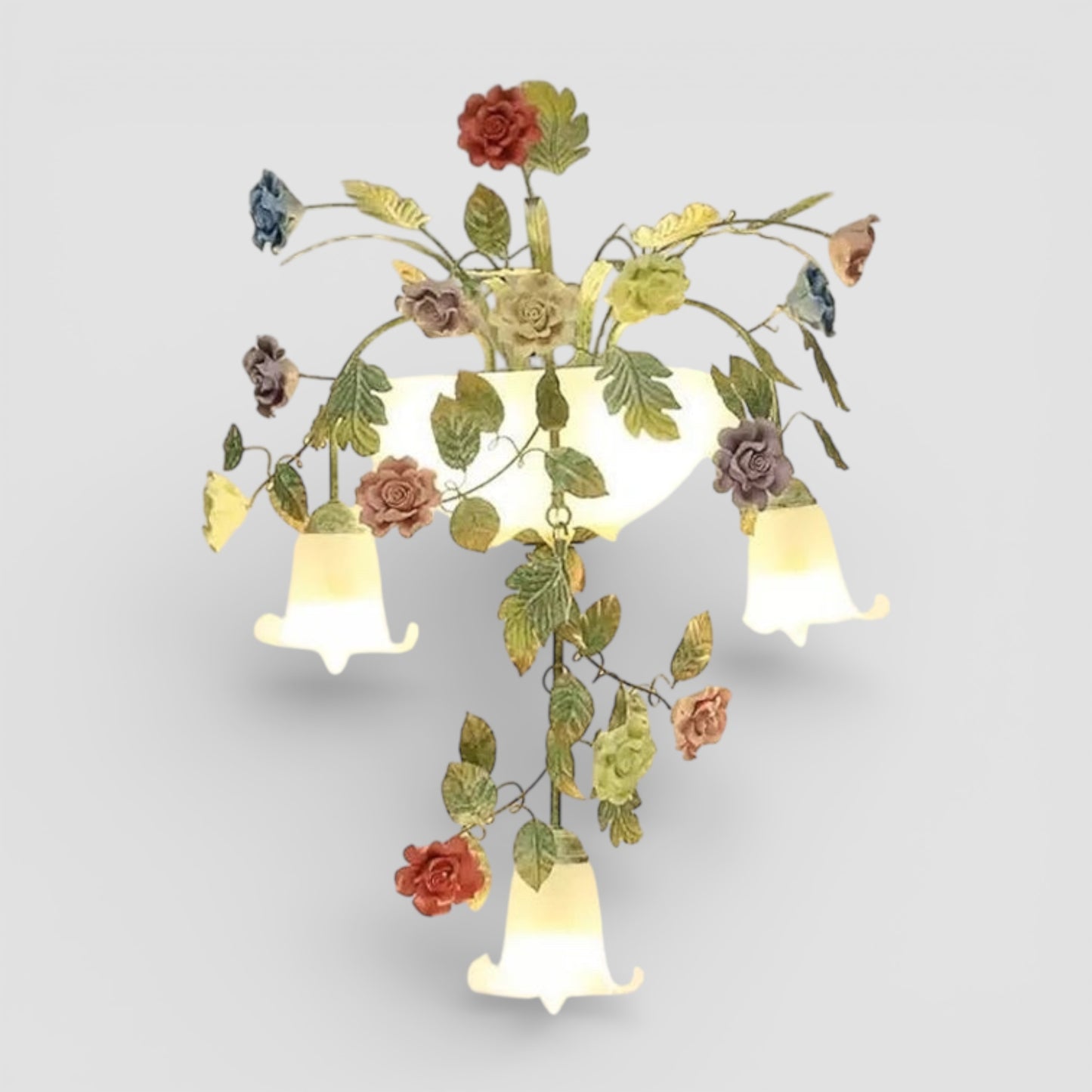 Aplique de rosas de jardín francesas