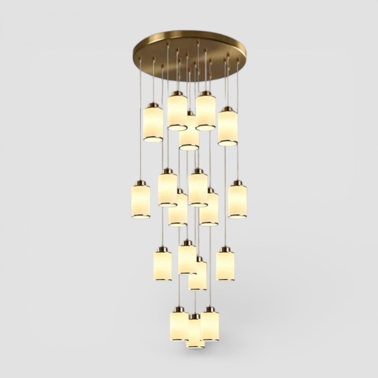 Nordic chandelier for high ceiling staircase