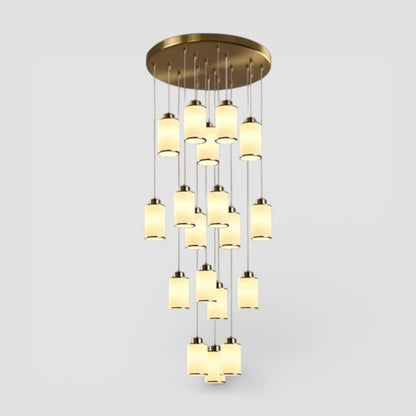 Nordic chandelier for high ceiling staircase
