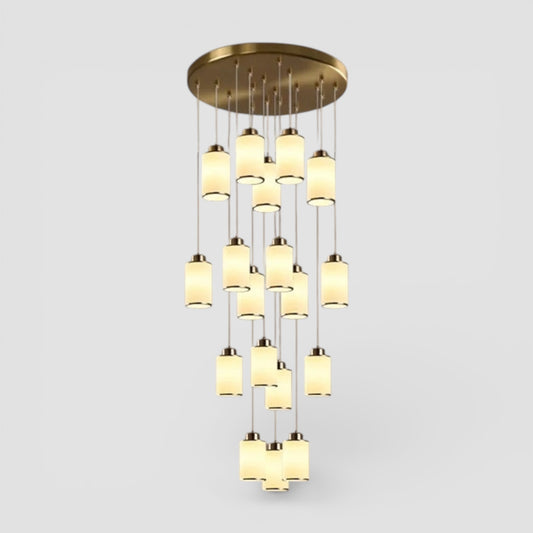Nordic chandelier for high ceiling staircase