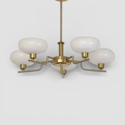 Bauhaus-inspirerad LED-kronlampa för vardagsrummet