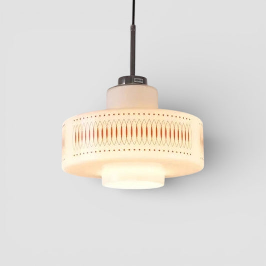 White glass pendant light for bedroom and bar