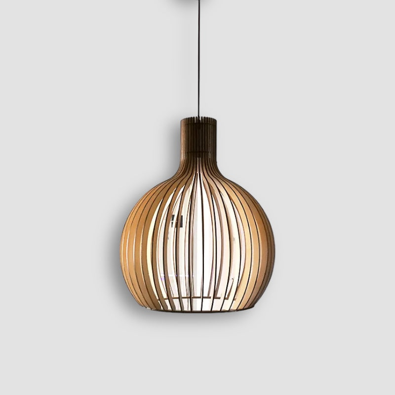 Scandinavische houten hanglamp