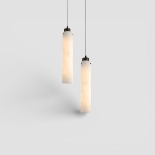 Natural marble led pendant light for dining room