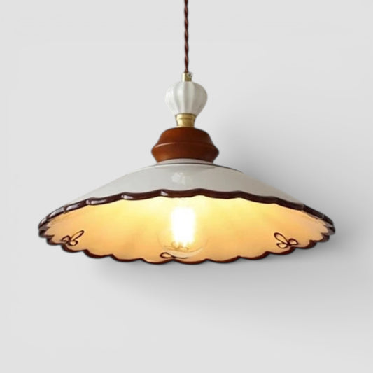 Hand painted ceramic chandelier for dining table