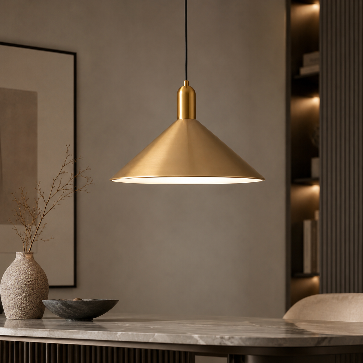 Minimalistische LED-Pendelleuchte für Esszimmer und Küche