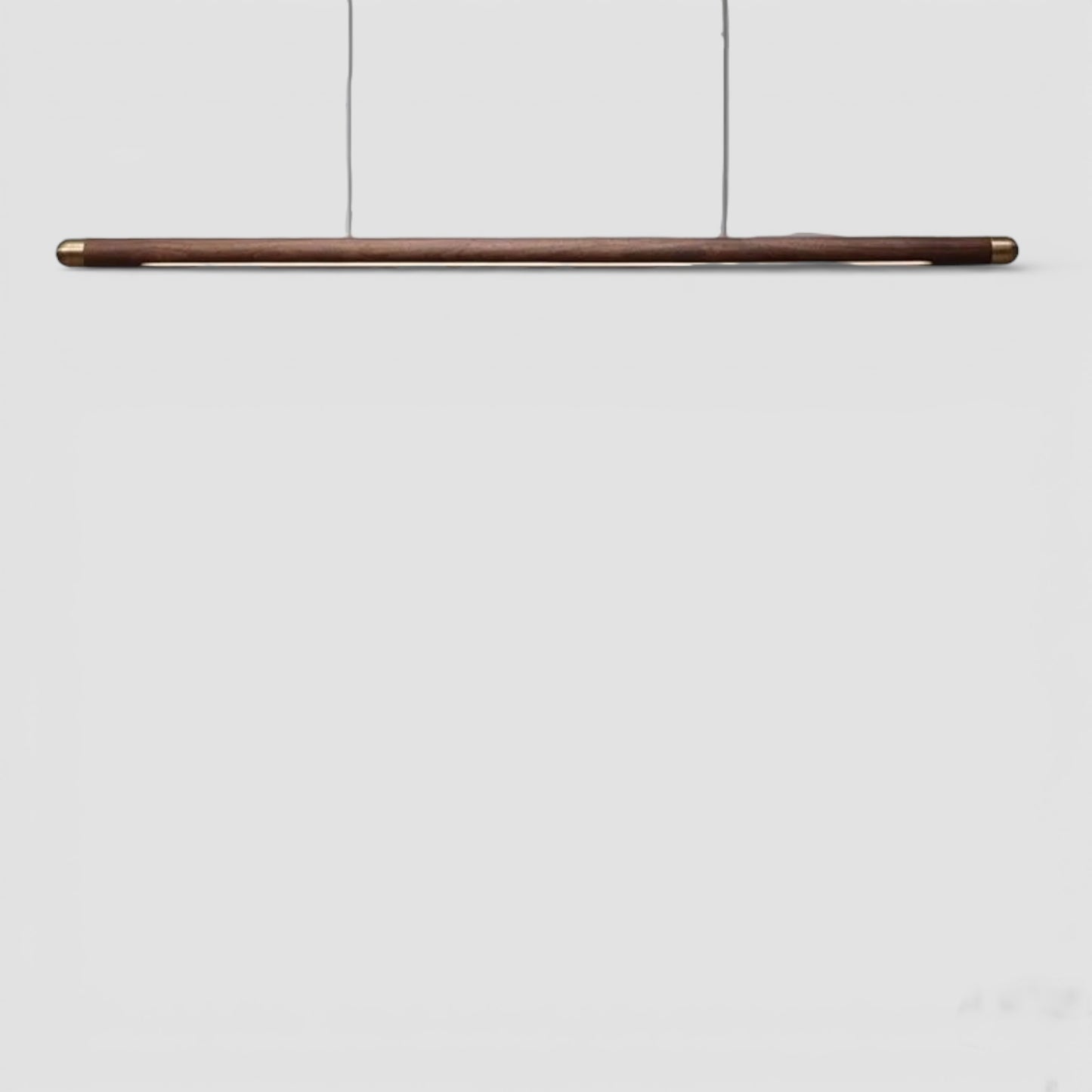 Moderne minimalistische hanglamp in donker walnoot