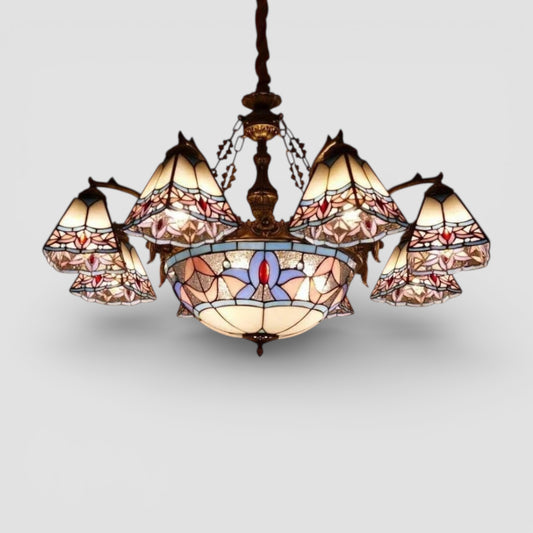 Ciondolo in vetro colorato in stile Tiffany