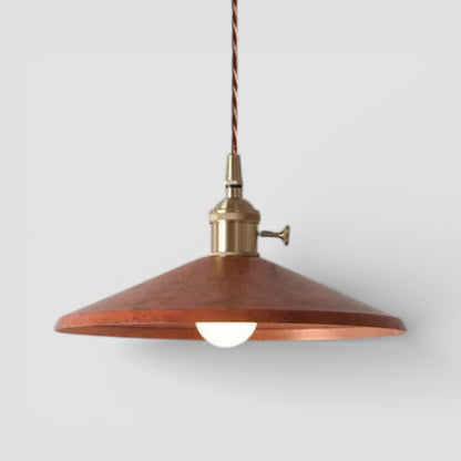 Industrielle Messing-Pendelleuchte für Restaurants