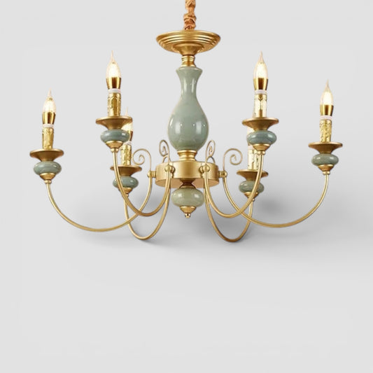 LUXELY Lampadario in ceramica per candele