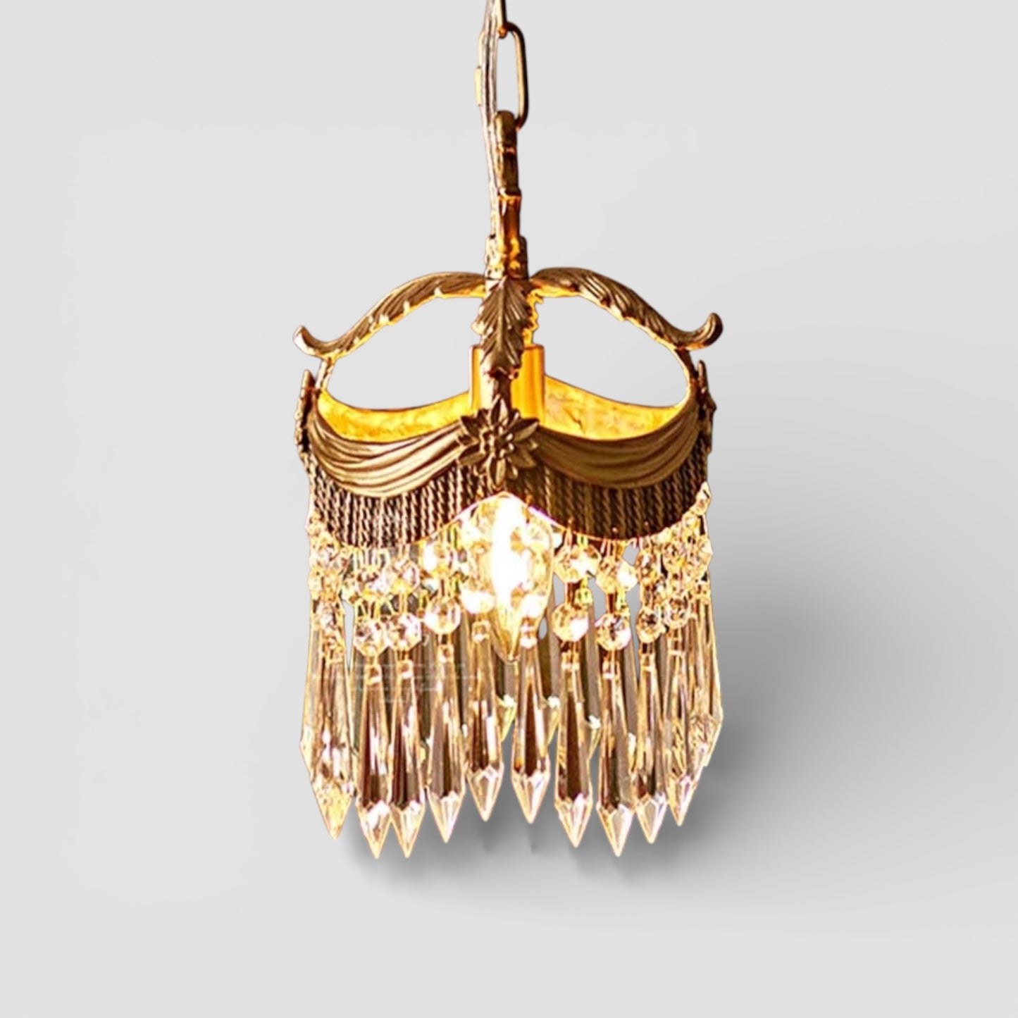 Luxe franse fluwelen kwast hanglamp