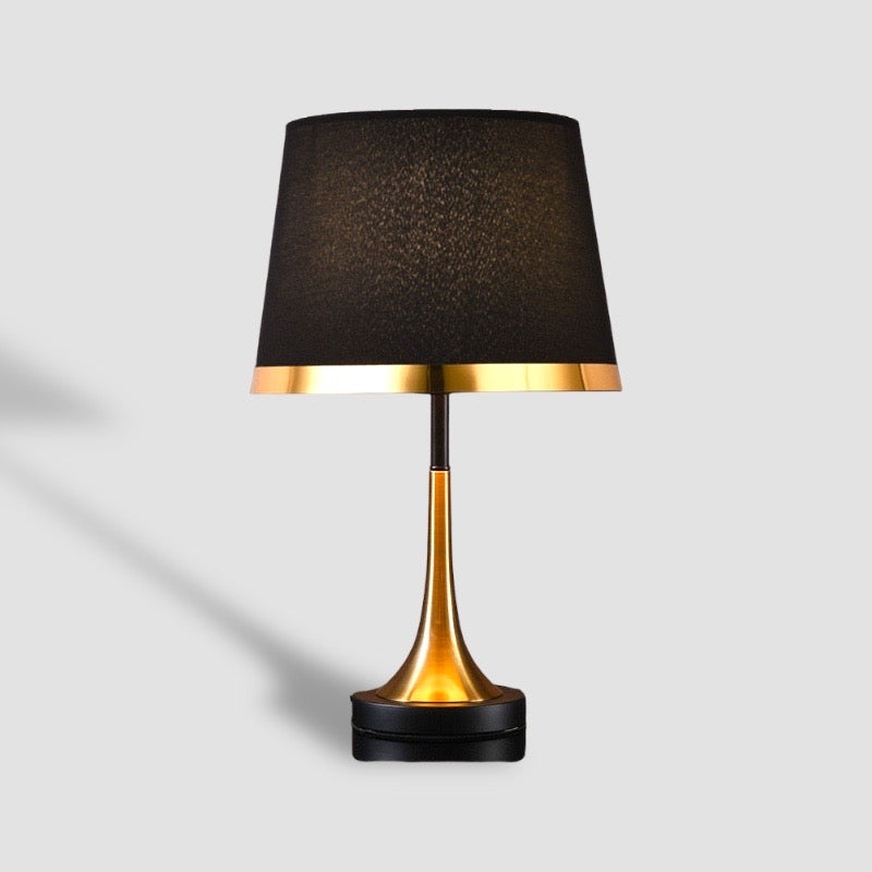 Retro goud-zwarte bureaulamp