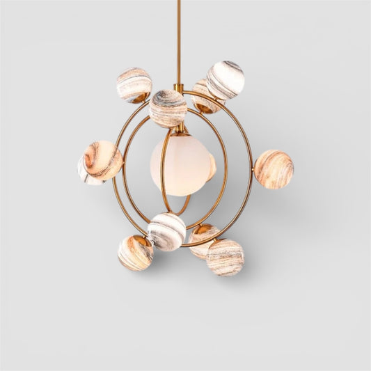 Lampadario di design per loft cosmico