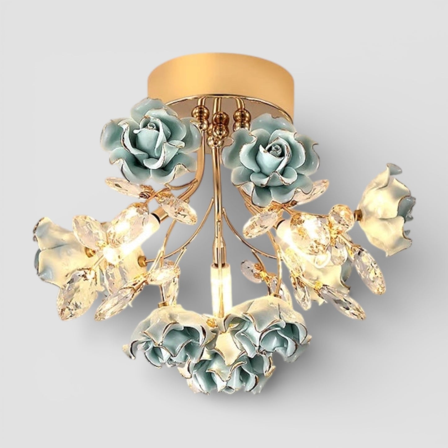 Kinder Rose Kristall Kronleuchter