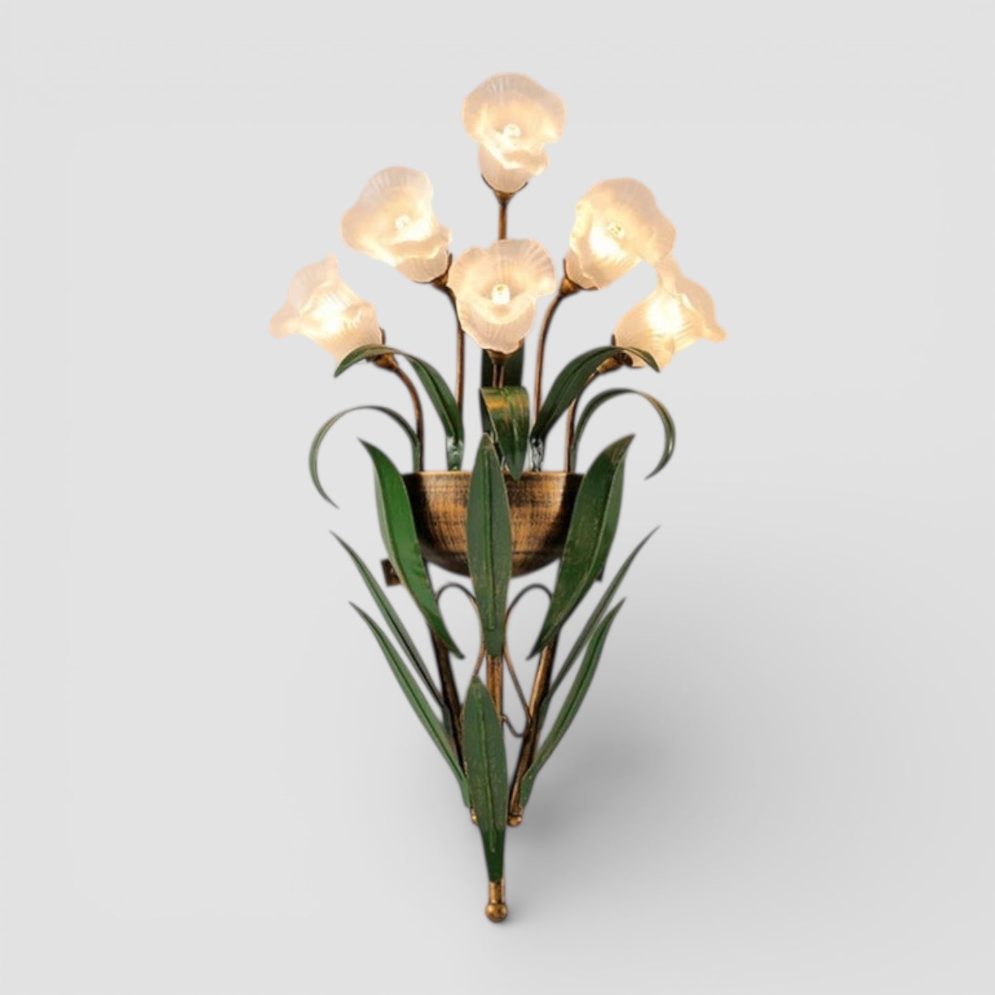 French country flower wall light