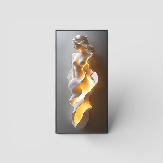 Abstract mural wall light