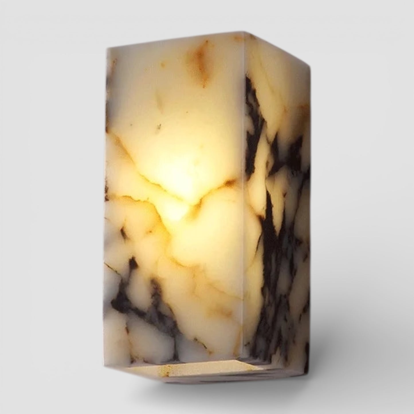 Luxury bedroom sconce marble with black shades