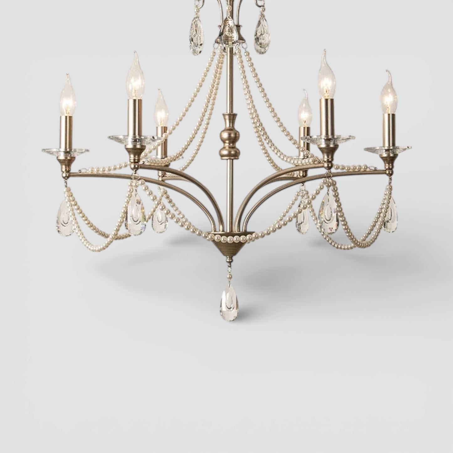 Lustre en cristal français pour le salon d'une villa